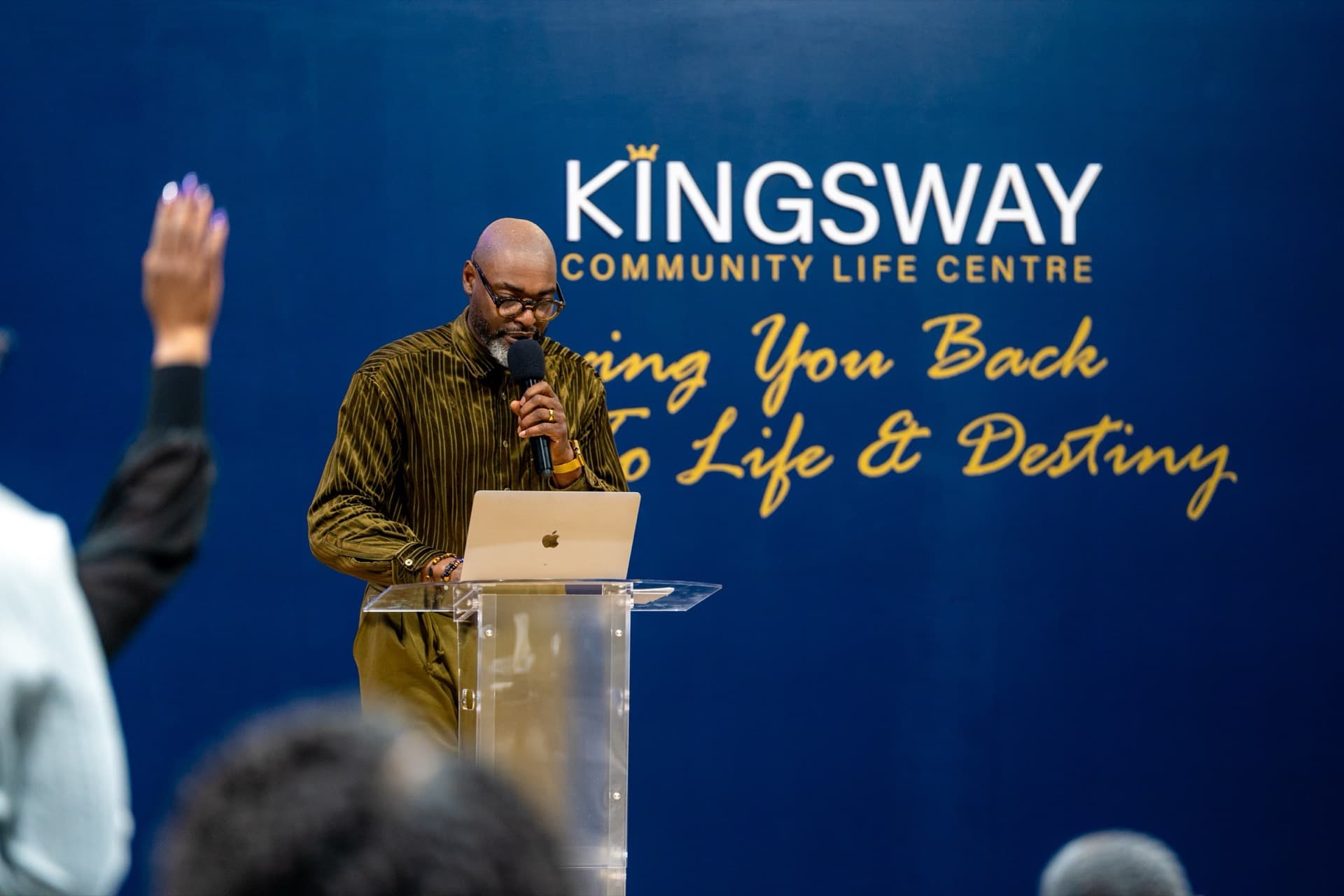 Pastor Richard J. Brown teaching at Kingsway Community Life Centre